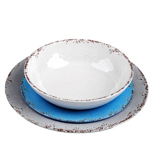 Ensemble <span class=keywords><strong>de</strong></span> <span class=keywords><strong>vaisselle</strong></span> en mélamine <span class=keywords><strong>de</strong></span> style européen, <span class=keywords><strong>vaisselle</strong></span> grise personnalisée pour restaurant et hôtel, ensembles <span class=keywords><strong>de</strong></span> vente en gros <span class=keywords><strong>de</strong></span> mets raffinés - Product Image 1