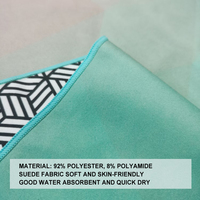 Serviette de plage en microfibre 80x160cm, séchage rapide, anti-sable, grande serviette de sport et de piscine, logo personnalisé imprimé, écologique, toutes saisons