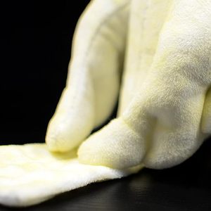 ตุ๊กตานกแก้วปากนกเหมือนจริงสีเหลืองพร้อมบลัชออนผ้าฝ้ายนุ่มพิเศษยัดไส้ของขวัญตกแต่งบ้านปาร์ตี้ตุ๊กตานกจำลอง - Product Image 3