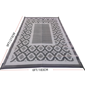 <span class=keywords><strong>Tapis</strong></span> d'extérieur pour <span class=keywords><strong>terrasse</strong></span> de jardin - <span class=keywords><strong>Tapis</strong></span> réversible résistant aux intempéries conforme aux normes européennes avec boucles d'angle - Product Image 4