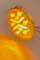 Feu arrière rond de 4 pouces à 14 LED avec anneau de gel à double intensité et avertissement stroboscopique 12-24V pour camions et remorques, étanche IP67