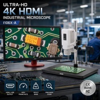 Microscopio Digital USB Profesional de 12MP, Cámara de Inspección Industrial de Precisión con Software de Medición para Control de Calidad de PCB