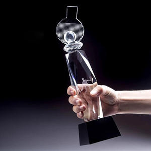 Trofeo de Cristal de <span class=keywords><strong>Ping</strong></span> <span class=keywords><strong>Pong</strong></span> Tallado Tridimensional de Diseño Nuevo de Fábrica para Competencia Deportiva - Product Image 3