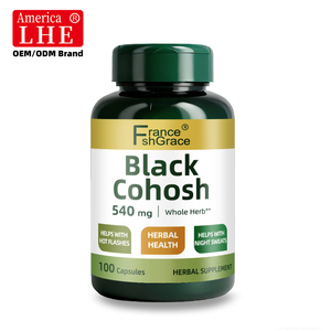 Complément de cohosh noir de haute qualité 540 mg pour un soutien naturel à la ménopause chez l'adulte – <span class=keywords><strong>Capsules</strong></span> de cohosh noir à base de plantes - Product Image 1