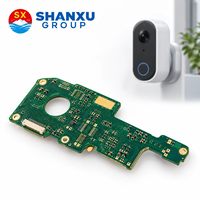 Carte PCB de caméra IP à 6 couches, carte de circuit imprimé multicouche ENIG, conforme ROHS, FR-4, pour caméra de surveillance
