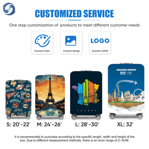 Bền hành lý du lịch phổ quát bao gồm vải không thấm nước với đóng cửa đàn hồi an toàn và in rực rỡ - Product Image 4