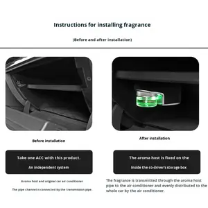 Diffuseur d'air pour <span class=keywords><strong>voiture</strong></span> avec stérilisation et <span class=keywords><strong>parfum</strong></span>, matériau métallique, montage sur siège pour <span class=keywords><strong>Mercedes</strong></span>-Benz Classe A/C/E/G, GLS/GLB/GLC - Product Image 3