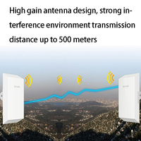 Un Par de Enrutadores Wifi Tenda O1 CPE AP para Exteriores, Repetidor Inalámbrico de 300Mbps, Puente Wifi de 2.4Ghz con Alcance de 0.5KM, Buen Precio