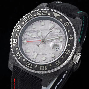 นาฬิกาข้อมือคาร์บอนไฟเบอร์ลายหมึกสีดำสำหรับผู้ชายรุ่นฮิตปี 2025 ดีไซน์มินิมอล หรูหรา โดดเด่น เหมาะสำหรับธุรกิจและการเดินทาง - Product Image 2