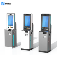 Kiosque tactile personnalisé pour l'enregistrement/décheck-in en libre-service avec distributeur de cartes et scanner de passeport, doté d'un SDK hôtelier