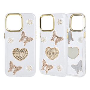 Étui de protection entièrement transparent en époxy pour téléphone avec accessoires et cadre d'objectif électro-plaqué, étui promotionnel - Product Image 3