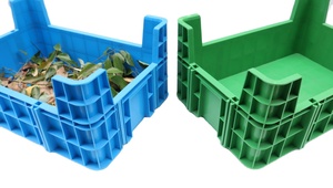 Plateau de boîte d'élevage d'insectes en plastique empilable de 600x400x145mm utilisé pour les vers de farine Black <span class=keywords><strong>Soldier</strong></span> Fly BSF <span class=keywords><strong>Buffalo</strong></span> Worms and Flies - Product Image 2