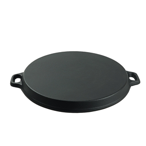 Plancha redonda de hierro fundido de estilo coreano para acampar al aire libre, barbacoa, sartenes antiadherentes, sartén, <span class=keywords><strong>paella</strong></span>, parrilla para asar, sartén - Product Image 6