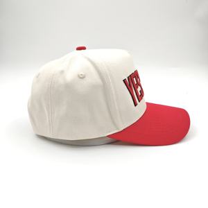 Casquette de baseball unisexe 5 panneaux en Oxford à pois avec logo brodé personnalisé de haute qualité et design structuré en maille respirante découpée au laser - Product Image 6