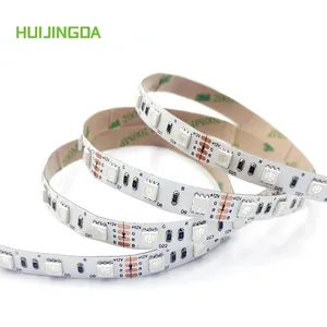 Wholesale Cheap 12V 10mm PCB 60leds/m 5m SMD 5050 RGB IP20 Flexible Led Strip/Smart Strip Light