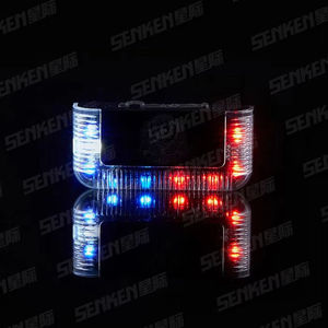 Lampe d'épaule LED de sécurité rechargeable étanche et clignotante Senken pour la signalisation routière - Product Image 4