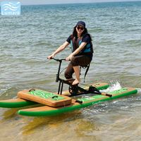 Planche flottante pour cycle aquatique 1 personne, cadre en aluminium avec coussin gonflable avant, faible résistance pour lac, pliable, de Chine Lumark