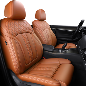 Convient pour <span class=keywords><strong>BMW</strong></span> <span class=keywords><strong>X3</strong></span>/X5/X1/3 Series/5 Series/7 Series Housses de siège de voiture personnalisées Couverture complète en cuir Housse de siège de voiture Ensemble complet - Product Image 1
