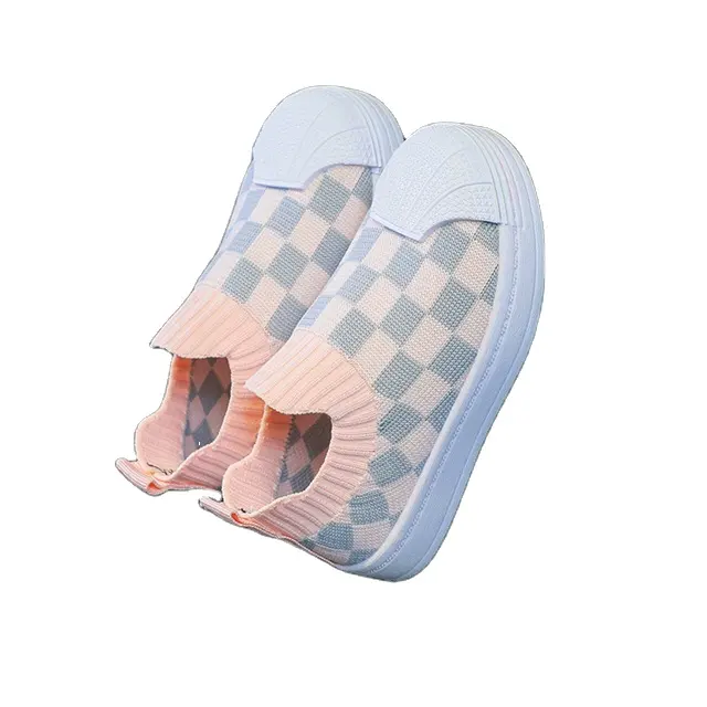 1 Pcs Custom Tag Checkerboard Cotton Spring Autumn Infant Toddler Children Clothing Boys Leisure Shoes