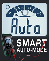 Multímetro Digital Verde de 4000 Lecturas con Rango Automático, Probador de Continuidad de Voltaje AC/DC 600V para Pruebas Eléctricas