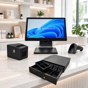High Performance 15.6" Terminal-Frameless Design Ultra-Thin Cash Register Capacitive Touch Screen Wi-Fi 6 12-Month - Product Image 1