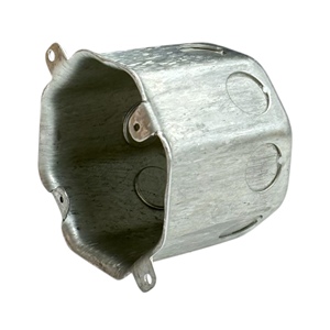 Caja de Conexiones Octagonal de Acero Galvanizado de 8.5 cm de Profundidad, 1.6 mm de Grosor, con Salidas de 1/2 Pulgada - Product Image 4