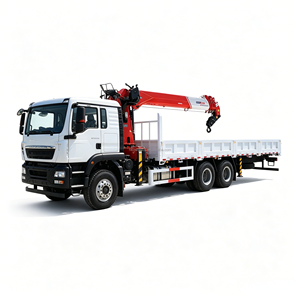 12tons Straight Boom <b>Truck</b> Mounted Crane with Telescopic Boom Crane for Urban Cargo Loading and Construction Delivery - Product Image 1
