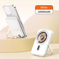 Nouveau Mini affichage LED grande capacité PD22.5W batterie externe de charge rapide 15W chargeur sans fil magnétique 10000mAh avec support de téléphone