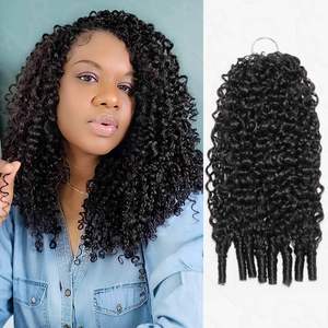 <span class=keywords><strong>Miracle</strong></span> Knots Cheveux Humains au Crochet Effet Plume Bouclés Birmans, Cheveux Humains au Crochet <span class=keywords><strong>Miracle</strong></span> Knots Ondulations Profondes Bohèmes, Tresses Bohèmes Pré-bouclées - Product Image 3