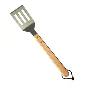 Juego de 13 Utensilios para Barbacoa con Mango de Madera, Herramientas de Acero Inoxidable para Asar, para Cocinar al Aire Libre <span class=keywords><strong>y</strong></span> Acampar - Product Image 5