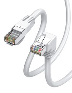 Cable coaxial de red Gigabit de fábrica Cat5e Cat6 Audio Video Rj45 Ethernet 90 grados hacia abajo ángulo recto Aplicación Informática - Product Image 2