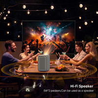 Proyector LED 4K Inteligente Portátil CRE CR32 con WiFi 5G, Altavoces Integrados, Mini Cine en Casa, Android 12, 650 Lúmenes, Estéreo HIFI