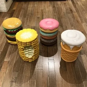 Offre Spéciale : Chaise en Résine Style Nordique, Sculpture Créative Adorable, Ornement Décoratif pour la Maison, Tabouret Macaron - Product Image 2