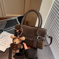 Sac à bandoulière/à porter croisé haut de gamme rétro pour femme, nouvelle collection printemps-hiver 2026, style coréen, avec fermeture éclair unique, tendance et polyvalent