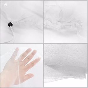 Garden Insect <b>Netting</b> 1m White Polyethylene <b>Mesh</b> For Pest Protection Outdoor Use - Product Image 1