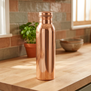 Botella de agua de cobre elegante y de alta calidad, ideal para la oficina y el gimnasio, disponible al por mayor para exportación. - Product Image 5