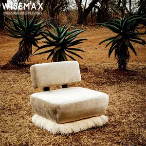 WISEMAX, muebles europeos de mediados de siglo, conjunto de sofá real, muebles de lujo para sala de estar, borlas, silla de un solo brazo, silla para dormitorio