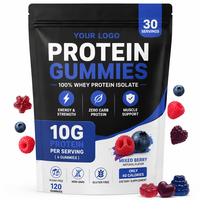 Gummies de protéines de lactosérum isolées sans sucre et sans glucides pour la croissance musculaire, marque privée OEM, pour la remise en forme et la musculation