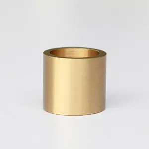 Petit porte-bougie en laiton, support de bâton de bougie conique en or, conteneur de bougie en métal