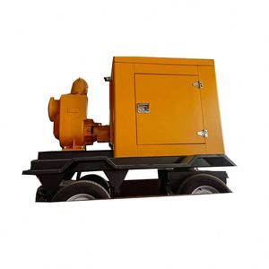 Pompe à eau mobile sur remorque de 8 pouces de haute qualité à grand débit pour l'irrigation, moteur diesel - Product Image 2