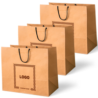 Özel Logo Baskılı Karton ve Kraft Kağıt Alışveriş Çantası, Saplı, Geri Dönüştürülebilir, Perakende Giyim Mağazası Paketleme Çantası