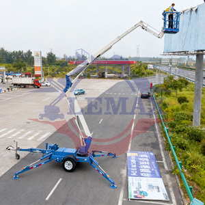 Nacelle élévatrice remorquable haut de gamme à double alimentation certifiée CE pour opérations en altitude, 16-24m - Product Image 3