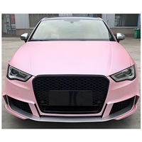 Grille de pare-chocs avant A3 8v pour Audi A3 S3 2014 2015 2016 Remplacer la grille de sport en nid d'abeille noire brillante style RS3 avec Quattro