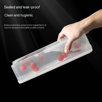 Boîte de rangement pliable en PP au design moderne pour la conservation des céréales, nouilles, spaghetti, plastique injecté pour le stockage au réfrigérateur