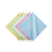 Chiffon de nettoyage en microfibre pour lunettes, avec logo orange imprimé, personnalisable, pour verres de lunettes de soleil et de vue