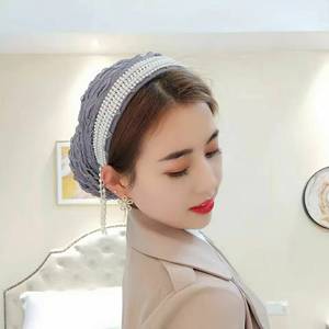 YASEEN Outdoor Casual <b>Headband</b> with Hat Women, Soft Skin-Friendly Nylon Lace, Breathable and Eco-Friendly for All Seasons - Product Image 1