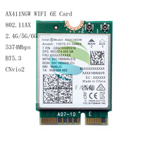 Wi-Fi 6E AX411 AX411NGW Tarjeta de red WIFI CNvio2 802.11ax 2,4/5/6GHz BT5.3 para Win 10 11 12th CPU