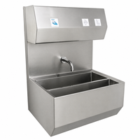 Station de lavage des mains automatique Topwing en acier inoxydable avec sécheur à air haute vitesse, couverture 10 mètres pour la sanitisation des usines agroalimentaires