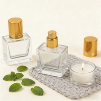 Botella de Spray con Pulverizador, Botella de Vidrio para Perfume de Primera Calidad, Botella Transparente para Muestras de Cosméticos