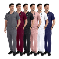 Ensemble de blouses médicales durables et résistantes à la décoloration, faciles d'entretien, infroissables, en poly-rayonne, uniforme d'hôpital pour tenue d'institution ou de laboratoire